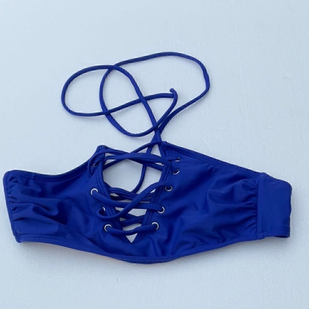 Take 50% OFF- Xhilaration Women's Blue Bikini Top, Size-M